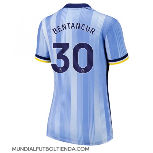 Camiseta Tottenham Hotspur Rodrigo Bentancur #30 Segunda Equipación Replica 2024-25 para mujer mangas cortas